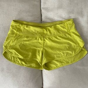 lululemon running shorts. size 6.